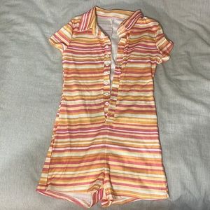 Striped playsuit